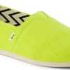 TOMS BRIGHT LIME HERITAGE CANVAS 10021937 Medium Green