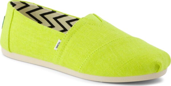 TOMS BRIGHT LIME HERITAGE CANVAS 10021937 Medium Green