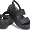 Crocs™ Brooklyn Low Wedge Womens Black/Black