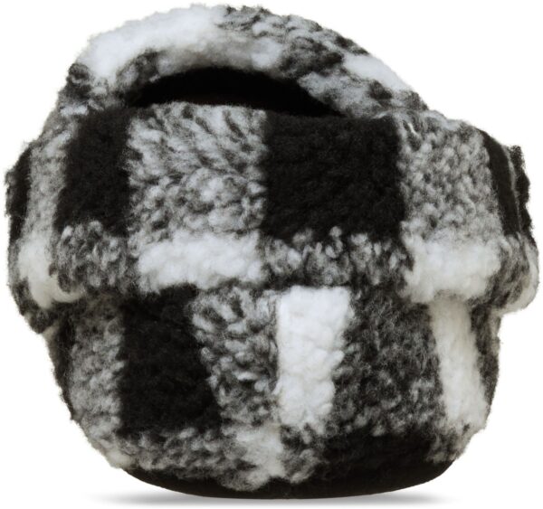 Crocs™ Classic Buff Check Cozzzy Slipper Black/White