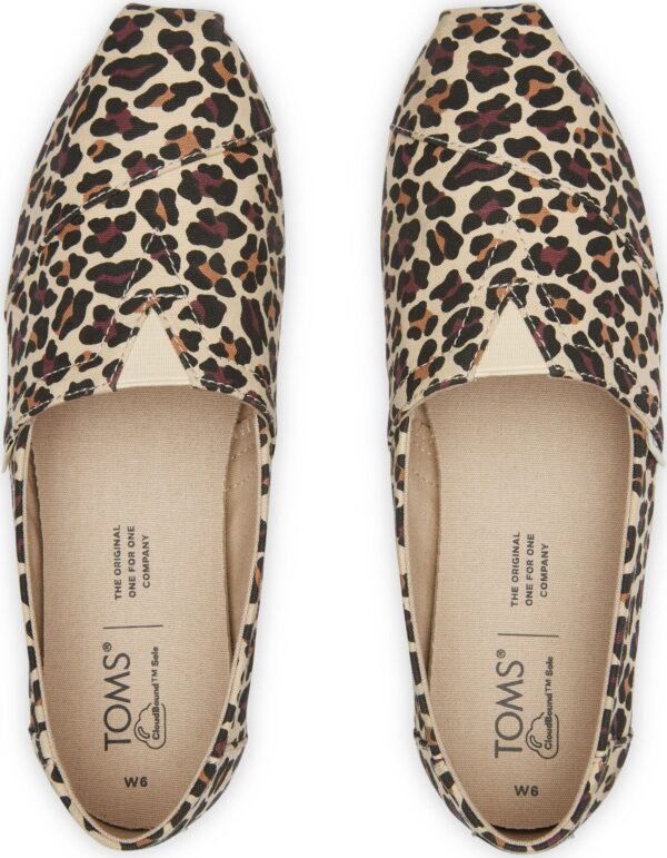 TOMS Classic Leopard Women's Slip-On Alpargata Beige