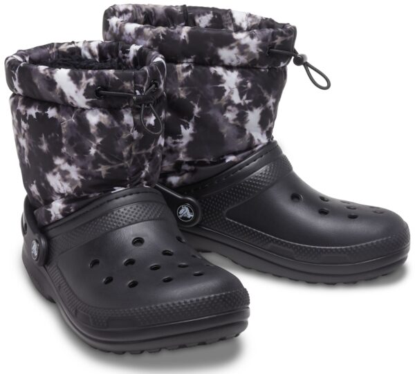 Crocs™ Classic Lined Neo Puff Tie Dye Boot Black