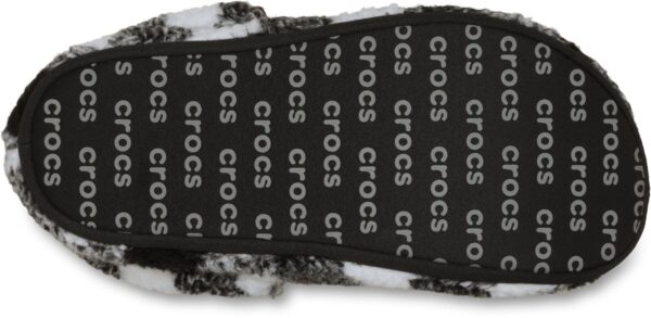 Crocs™ Classic Buff Check Cozzzy Slipper Black/White