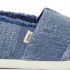 TOMS DARK SKY TEXTURED DENIM/FRAY 10021887 Blue