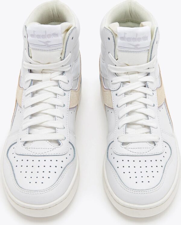 18f4a8dc594e6e687c802876e9fe7697 DIADORA Magic Basket Mid Leather Wn White/Lilac Marble