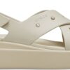 Crocs™ Brooklyn 4U Cross Strap Sandal Frappe