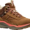 1ceb4fd3ed220934cfc9af6f9e000b0f Keen Leiki Leather Mid Wp Women's 1031189 Chipmunk/Bison