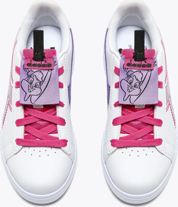 1d94c15760f758581b481c5e496fb989 DIADORA GAME STEP P PS LOLA LABEL White/Violet Iris