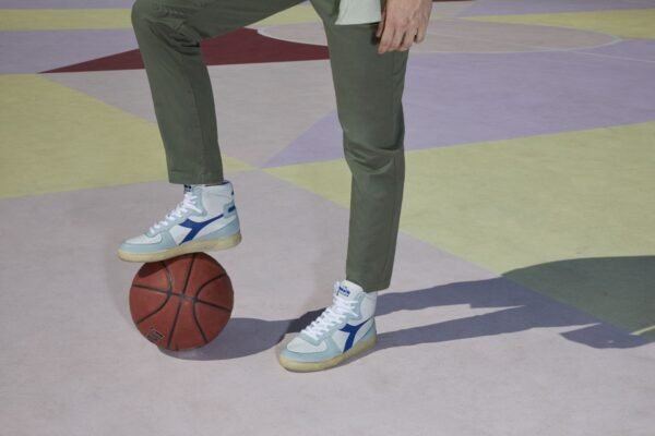 DIADORA Mi Basket Used Gray Dark Antique Silver