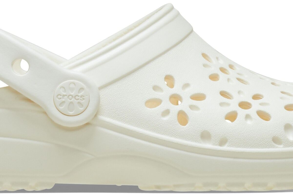 245eff5ceeae58723482f5499bee056c Crocs™ CLASSIC FLORAL CUT OUT CLOG KID'S Chalk