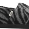 24d7019e76cab7573e75deaaddb21840 TOMS Zebra Fleece Women's Alpargata Black