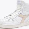 26d19673a461d9a0e14757a46f98c9b2 DIADORA Magic Basket Mid Leather Wn White/Lilac Marble