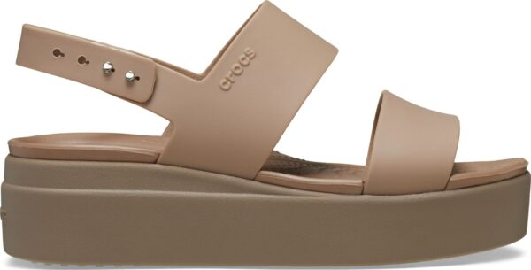 Crocs™ Brooklyn Low Wedge Womens Latte/Mushroom