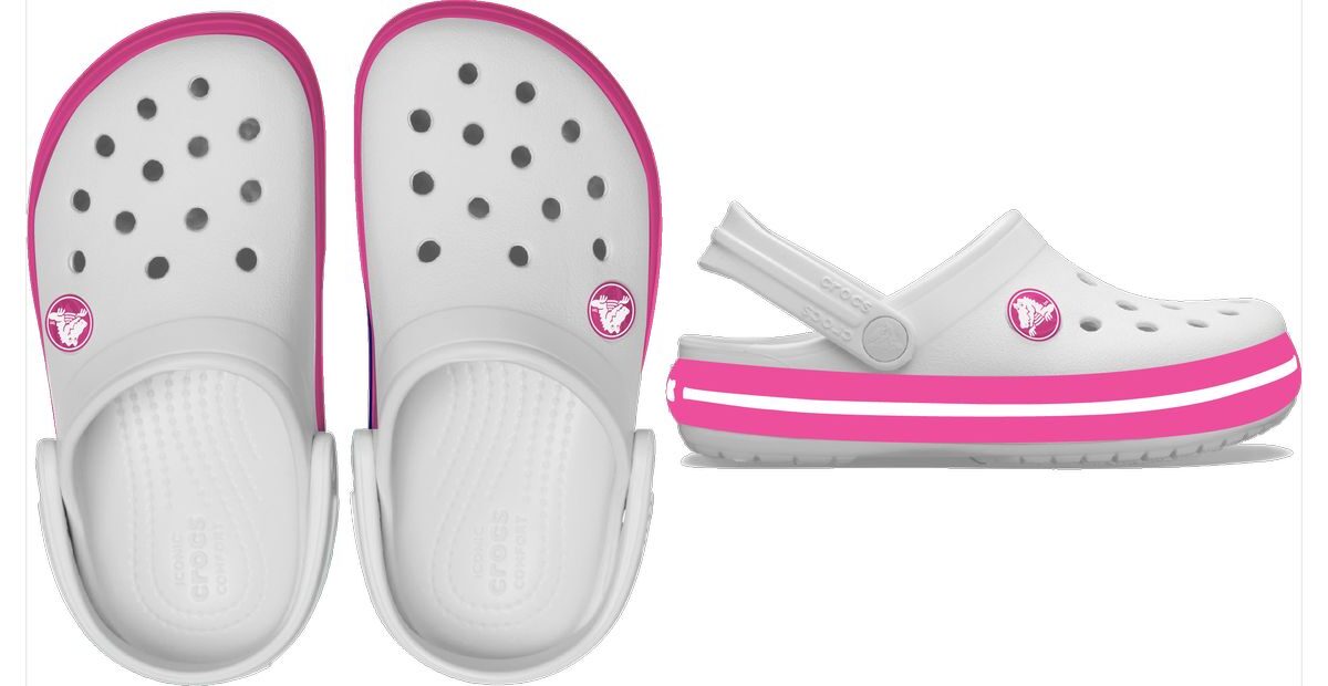 Crocs™ Crocband Clog Kid's 207005 White/Pink Crush