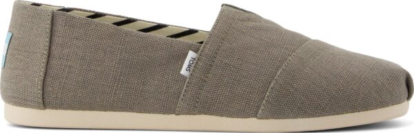 2c1d10f13007a543e03d8c094750f3cb TOMS VETIVER GREY HERITAGE CANVAS 10021903 Grey