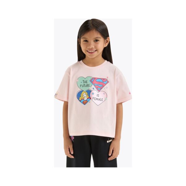2c98b2ef84599cb61bd685571417afa9 DIADORA JG.T-SHIRT SS SUPERGIRL Wild Rose (50207)