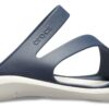203998-462 Crocs™ Women's Swiftwater Sandal Navy/White