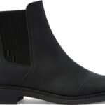 TOMS Leather Women's Charlie Boot Black