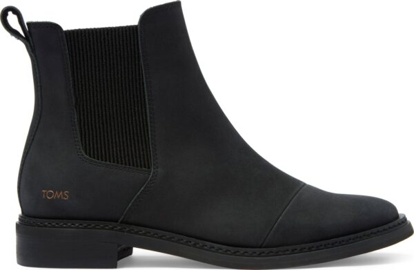 2de5ca181c7f76651f34a877977dd180 TOMS Leather Women's Charlie Boot Black