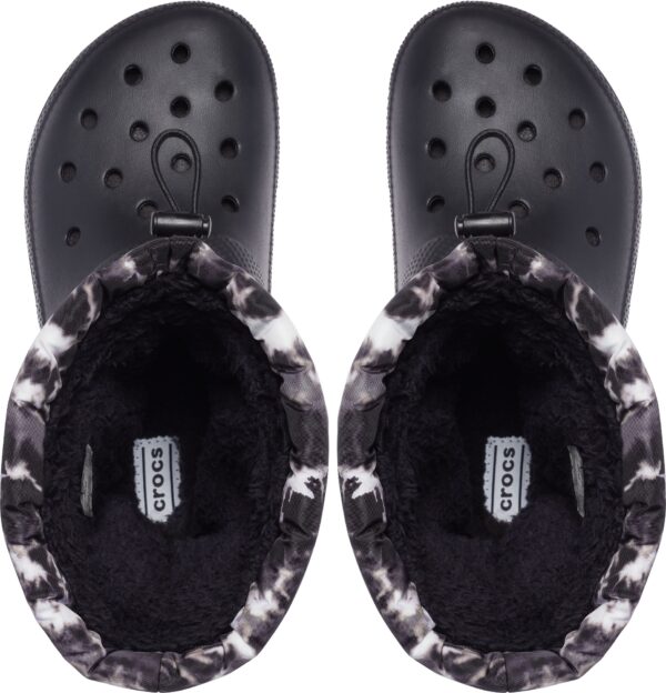 Crocs™ Classic Lined Neo Puff Tie Dye Boot Black