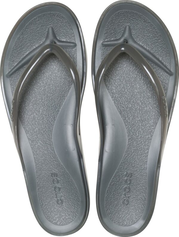 312d38647cdf0954988f667e2f72232e Crocs™ Miami Jelly Round Toe Flip Women's Carbon Jelly