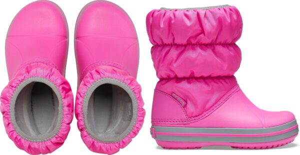 32a1859e2070a3daecf3528df6990281 Crocs™ Winter Puff Boot Kid's Electric Pink/Light Grey