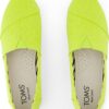 TOMS BRIGHT LIME HERITAGE CANVAS 10021937 Medium Green