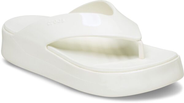 Crocs™ GETAWAY PLATFORM PATENT FLIP Chalk