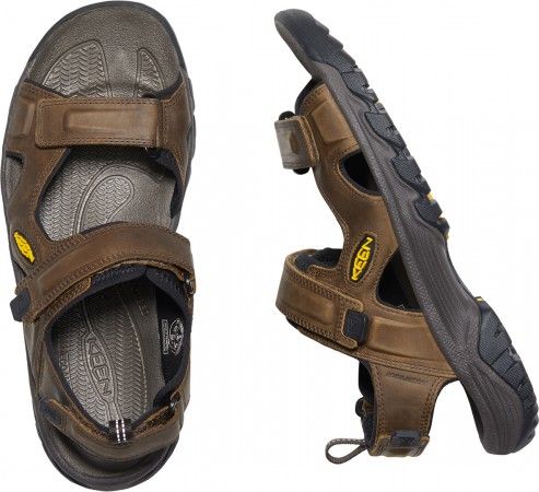 33caa94cdbc611a75057db2aafa6bc10 Keen TARGHEE III OPEN TOE SANDAL MEN Bison/Mulch