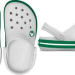 Crocs™ Crocband Clog Kid's 207005 White/Green Ivy