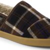 TOMS COZY PLAID MEN'S SLIPPER 10021275 Brown