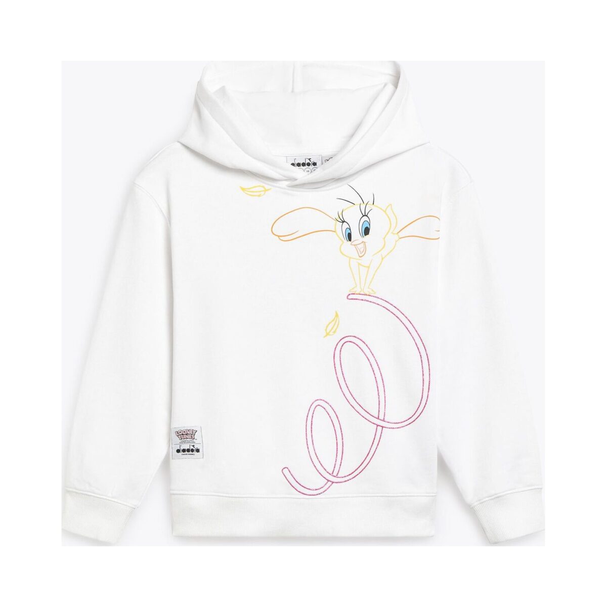 DIADORA JU.HOODIE TEAM Optical White