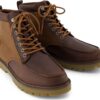 TOMS OAK WAXED CANVAS/LEATHER MEN'S BOOT 10021370 Brown