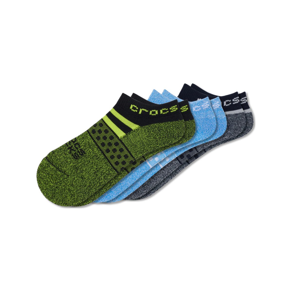 3833b63ef800ff313f8b9a9a64136293 Crocs™ Crocs KID LOW BOY POOL PARTY 3 PACK SOCKS Blue / Green