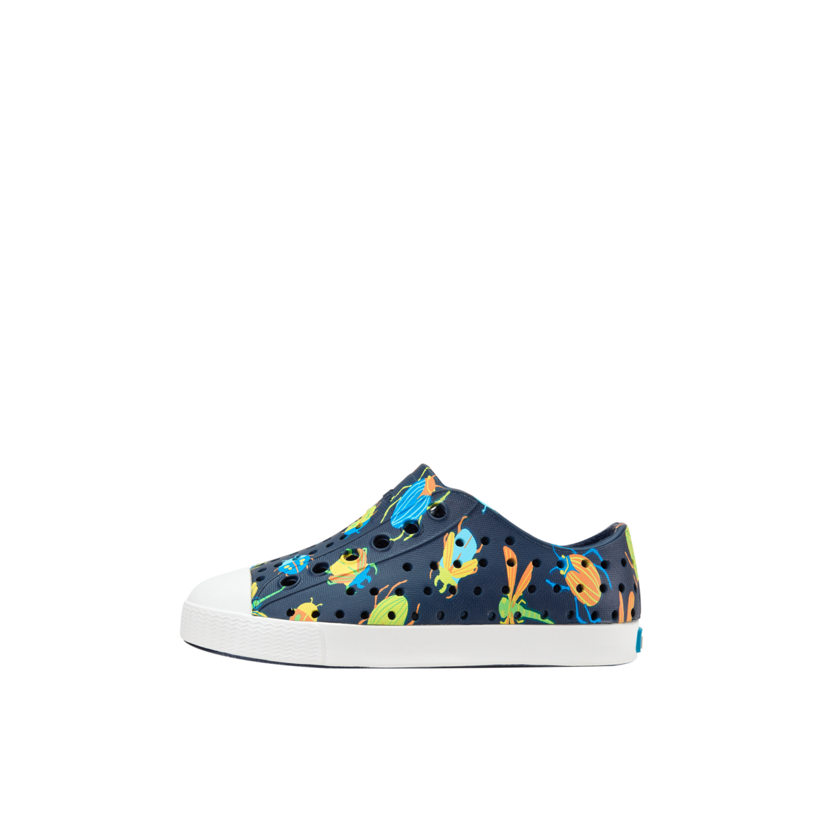 NATIVE Jefferson Print Child Insight Blue/Shell White/Bug Buddies