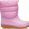 Crocs™ Classic Neo Puff Boot Kid's 207684 Pink Tweed/Gum