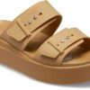 Crocs™ Brooklyn Sandal Low Wedge Women's Umber