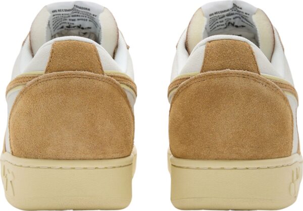 3ce5619b2a55b563c2f5c8c4bed2dffa DIADORA Magic Basket Low Suede Leather White/Brown Dijon