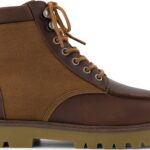 TOMS OAK WAXED CANVAS/LEATHER MEN'S BOOT 10021370 Brown