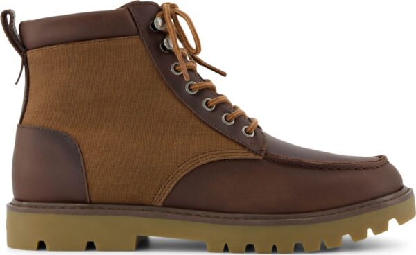 TOMS OAK WAXED CANVAS/LEATHER MEN'S BOOT 10021370 Brown