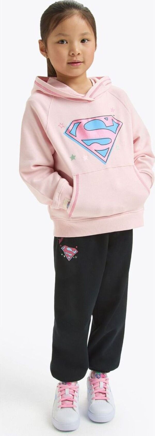 DIADORA JU.HOODIE SUPERHEROES Wild Rose (50207)