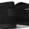 TOMS Moroccan Crochet Women's Classic Alpargata Black