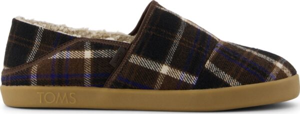 TOMS COZY PLAID MEN'S SLIPPER 10021275 Brown