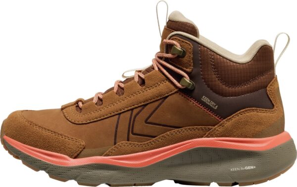 42a5e88b04f0e00a7a4386393a8de576 Keen Leiki Leather Mid Wp Women's 1031189 Chipmunk/Bison
