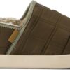 TOMS CANTEEN QUILTED WOVEN MEN'S SLIPPER 10021372 Olive