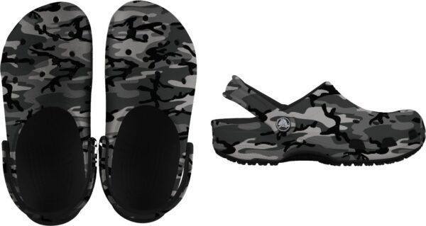 Crocs™ Classic Camouflage Clog Black/Slate Grey