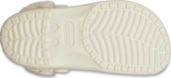 Crocs™ Baya Lined Fuzz Strap Clog Winter White