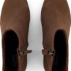 TOMS LEATHER WOMEN'S EVELYN BOOT 10021283 Dark Brown