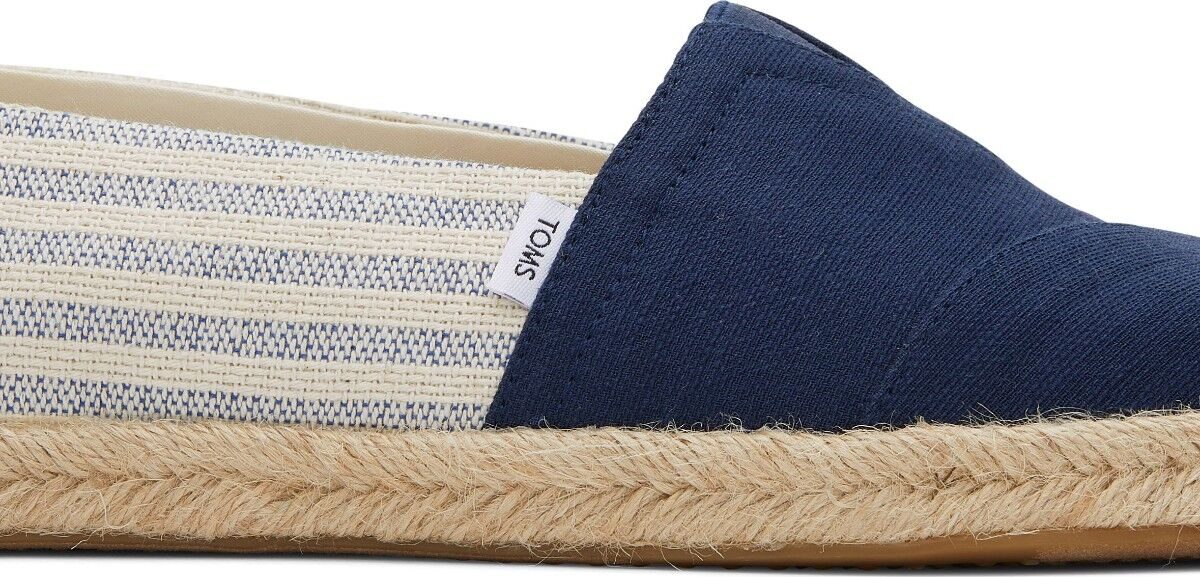 4953bba31487f0127565705e007cea4b TOMS Recycled Cotton Stripes? Men Alpargata Rope Navy