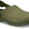 4b580ac84b5bf3ecf0bdae515963270f Crocs™ Classic Crafted Vegan Suede Clog Army Green